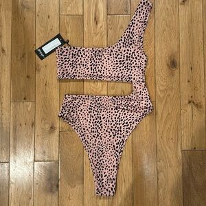 NWT one piece cut out nasty gal bathing suit
